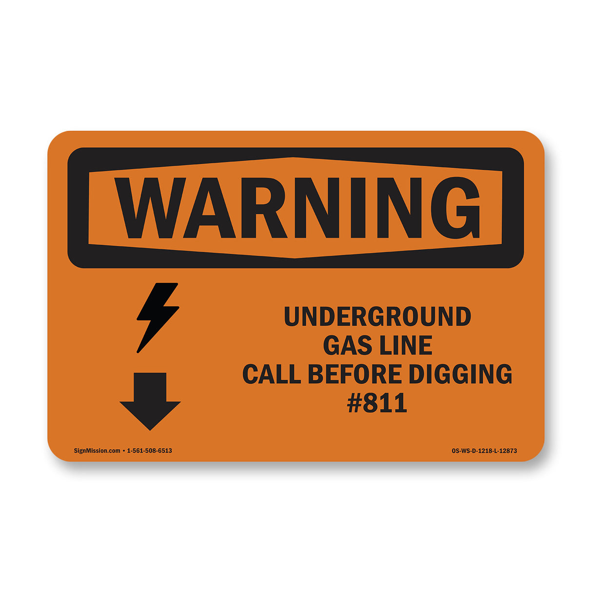 Underground Gas Line Call #811 Bilingual