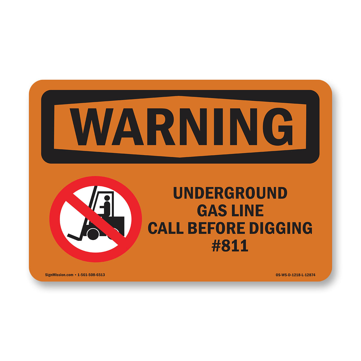 Underground Gas Line Call #811 Bilingual