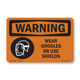 Wear Goggles Face Shield Bilingual