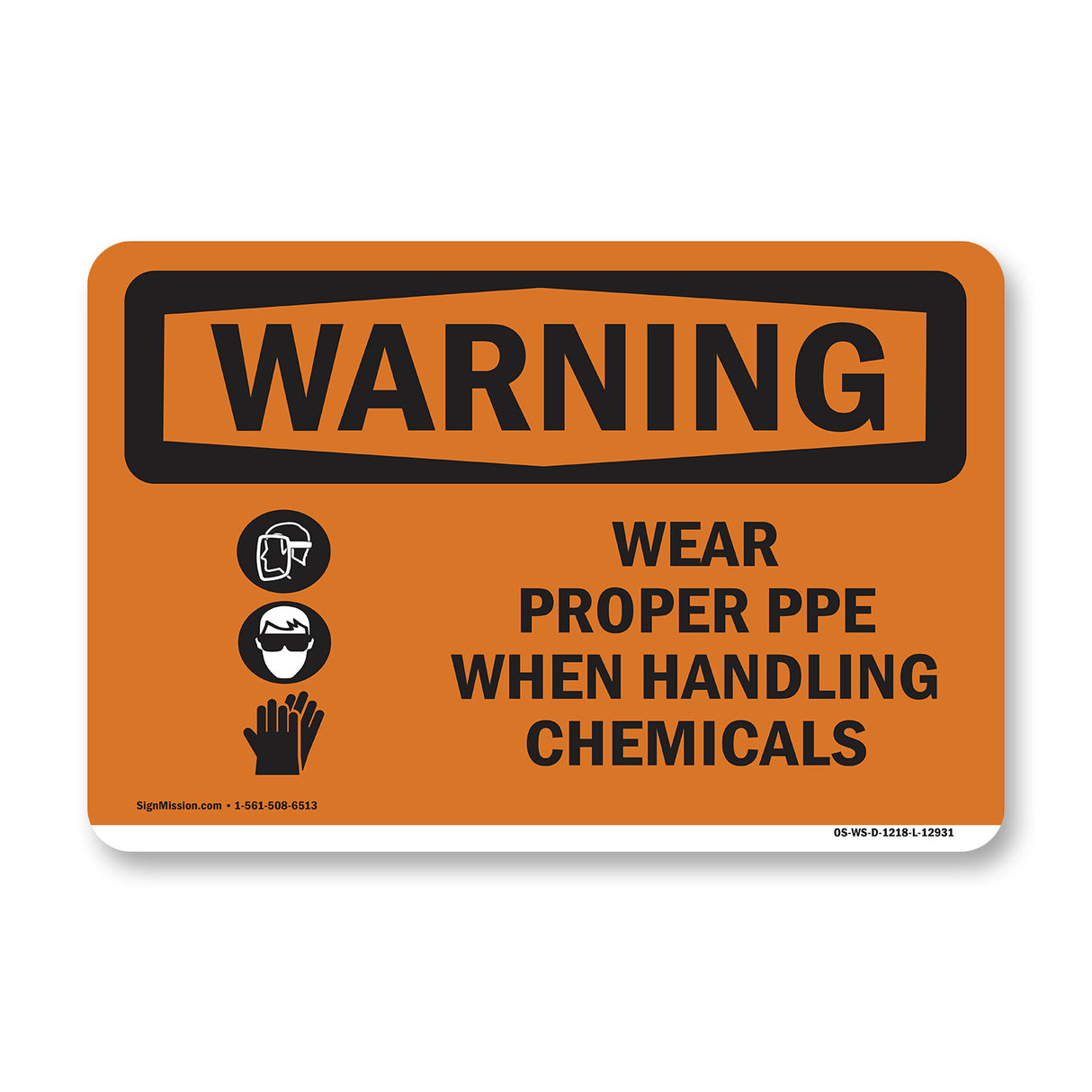 Wear Proper PPE Handling Chemicals