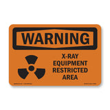 X-Ray Equipment Restricted Area With Symbol