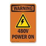 480V Power On With Symbol
