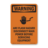 Arc Flash Hazard Disconnect Main Power