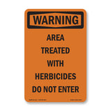 Treated With Herbicides Do Not Enter