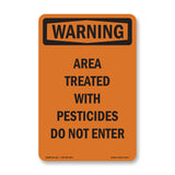 Treated With Pesticides Do Not Enter