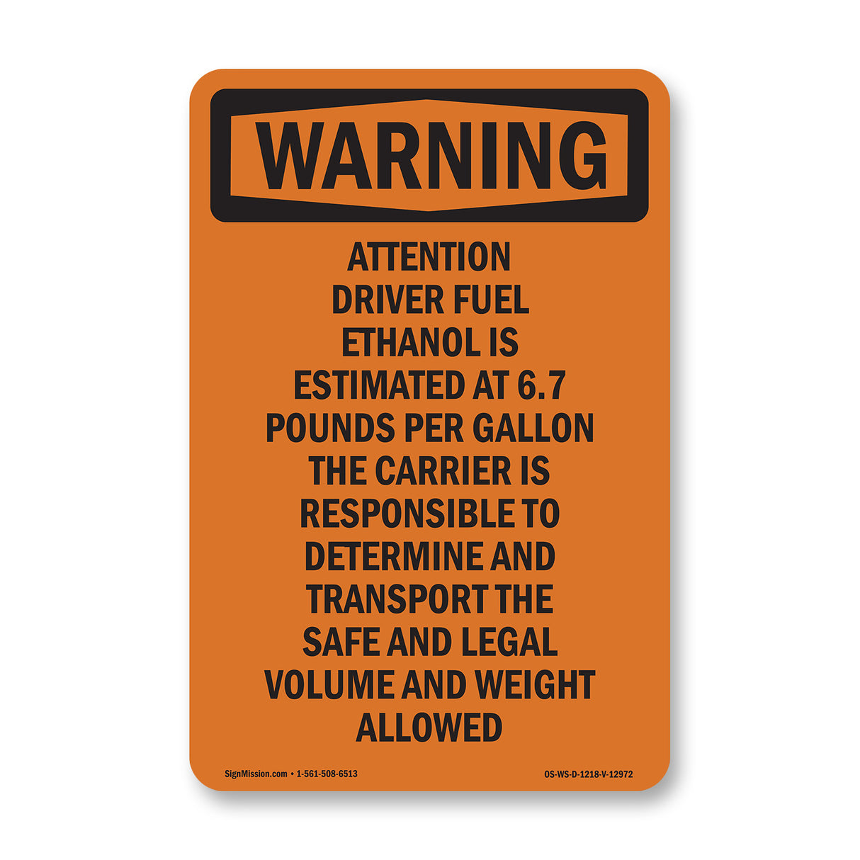 Attention Driver Fuel Ethanol Is Estimated