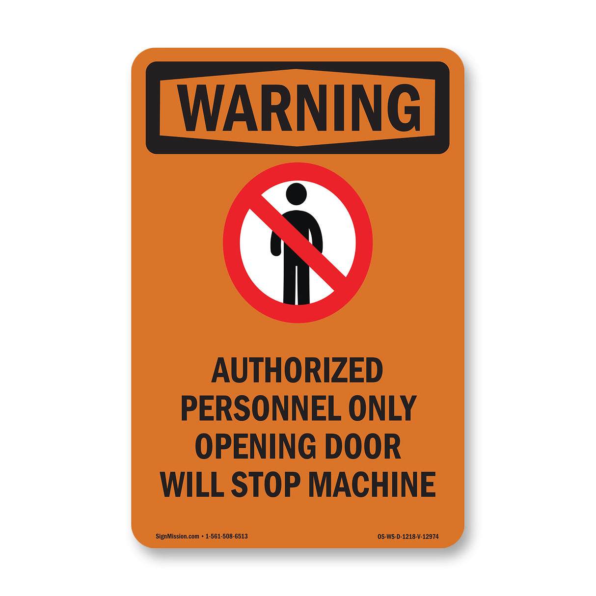 Opening Door Will Stop Machine Bilingual