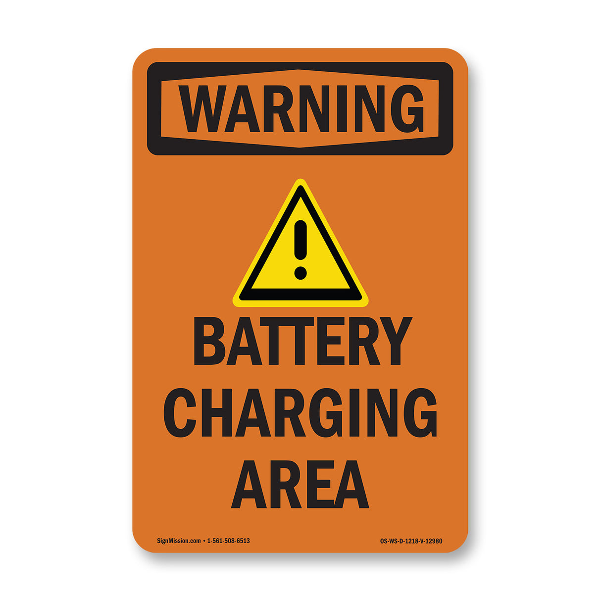 Battery Charging Area Bilingual