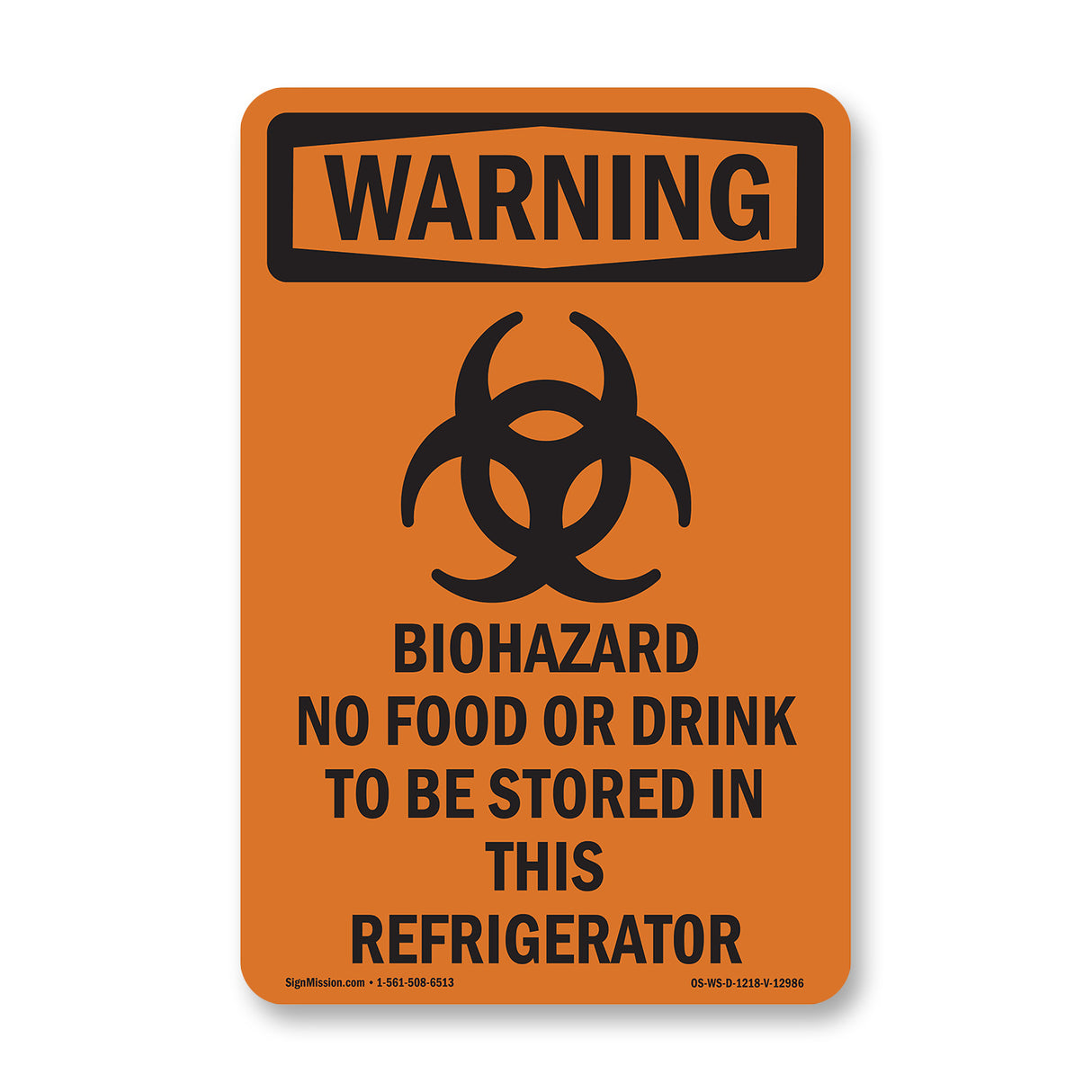Biohazard No Food Or Drink