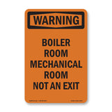 Boiler Room Mechanical Room Not An Exit