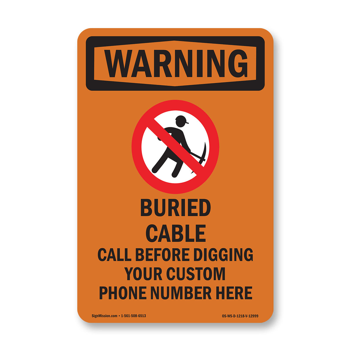 Buried Cable Call Before Digging Bilingual