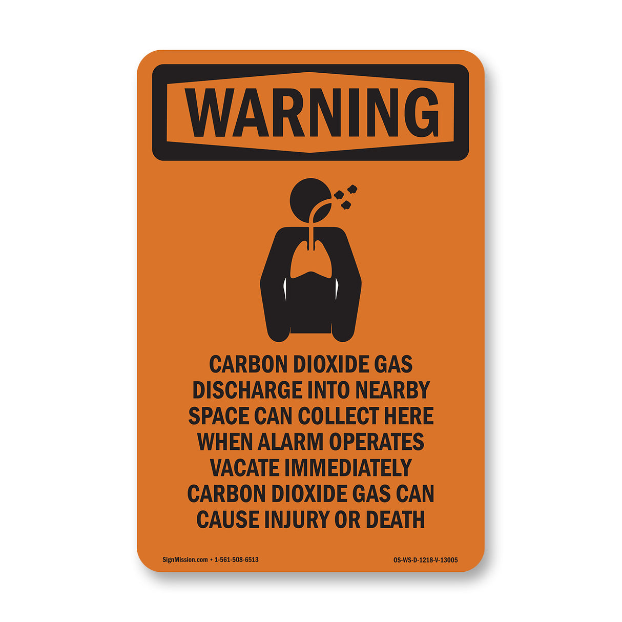 Carbon Dioxide Gas Discharge With Symbol