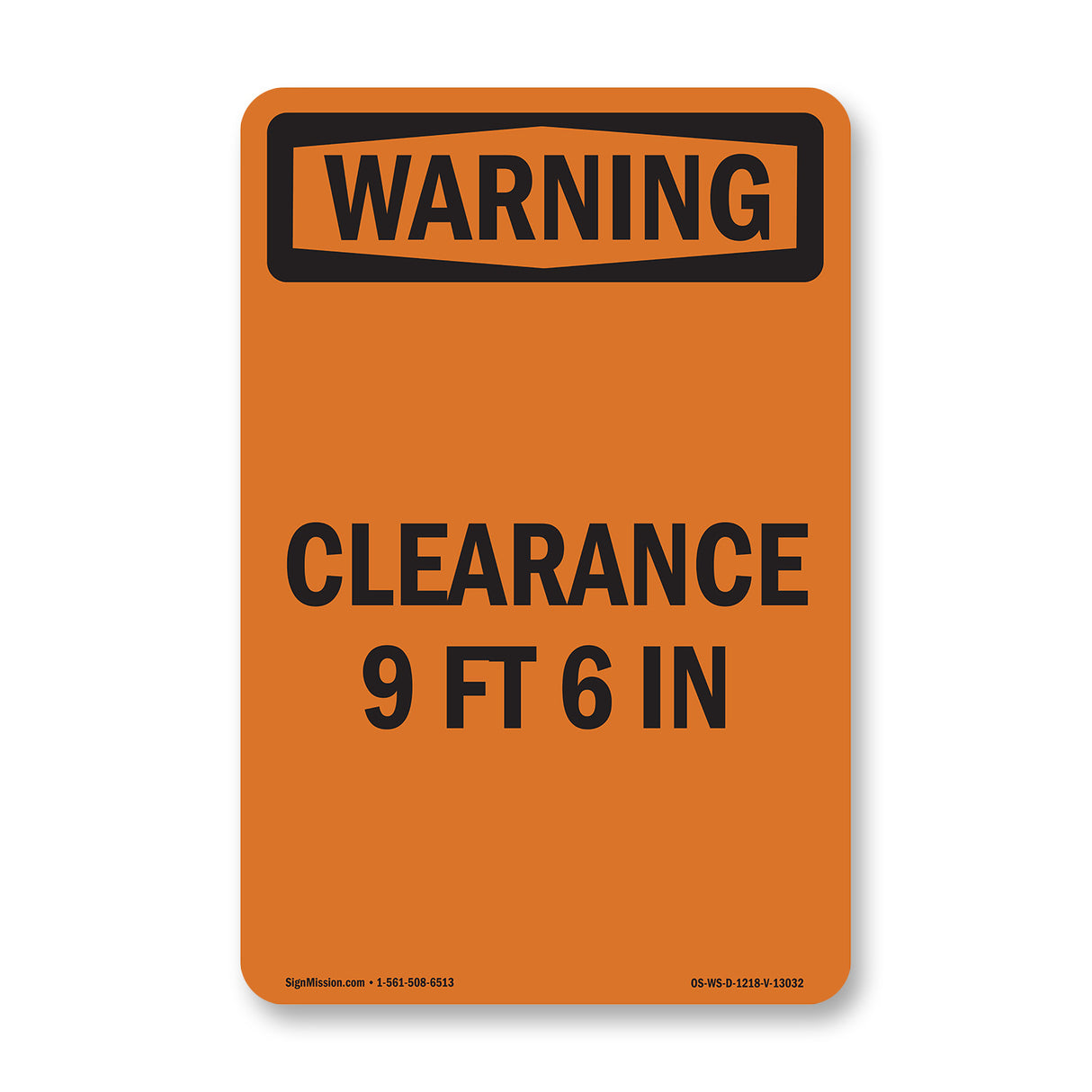 Clearance 9 Ft 6 In