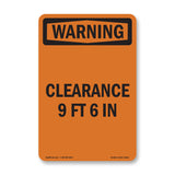 Clearance 9 Ft 6 In
