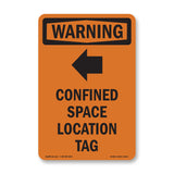 Confined Space Location Tag With Symbol