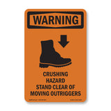 Crushing Hazard Outriggers Stand Clear