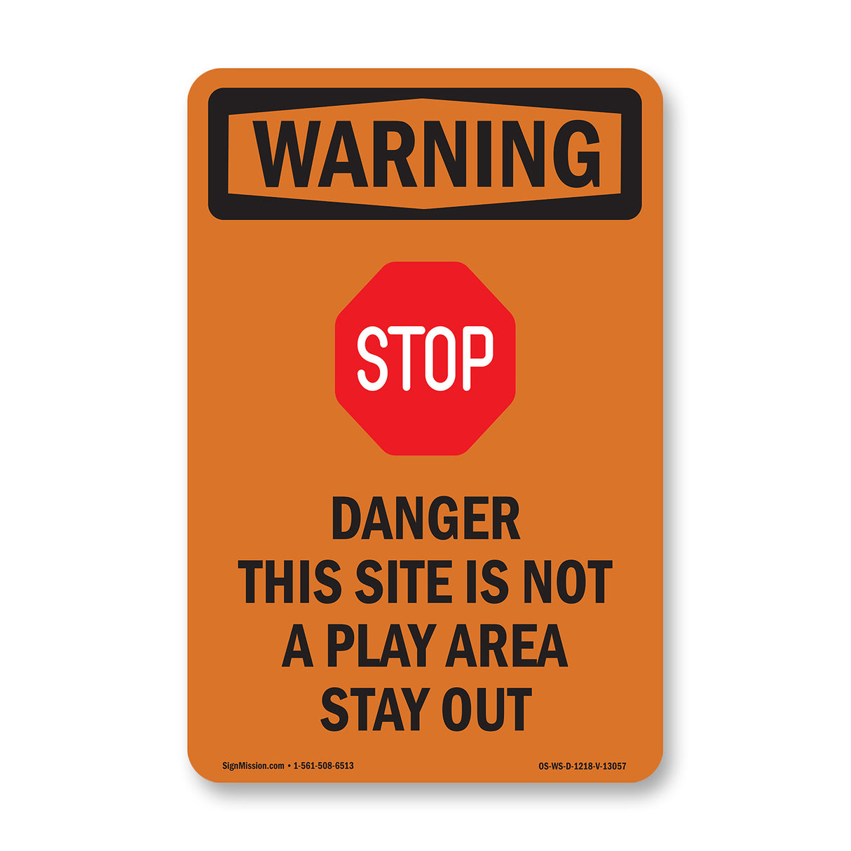 Danger This Site Is Not A Play With Symbol