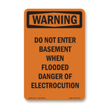Do Not Enter Basement When Flooded Danger