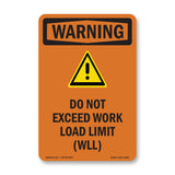 Do Not Exceed Work Load Limit Wll