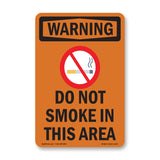 Do Not Smoke In This Area Bilingual