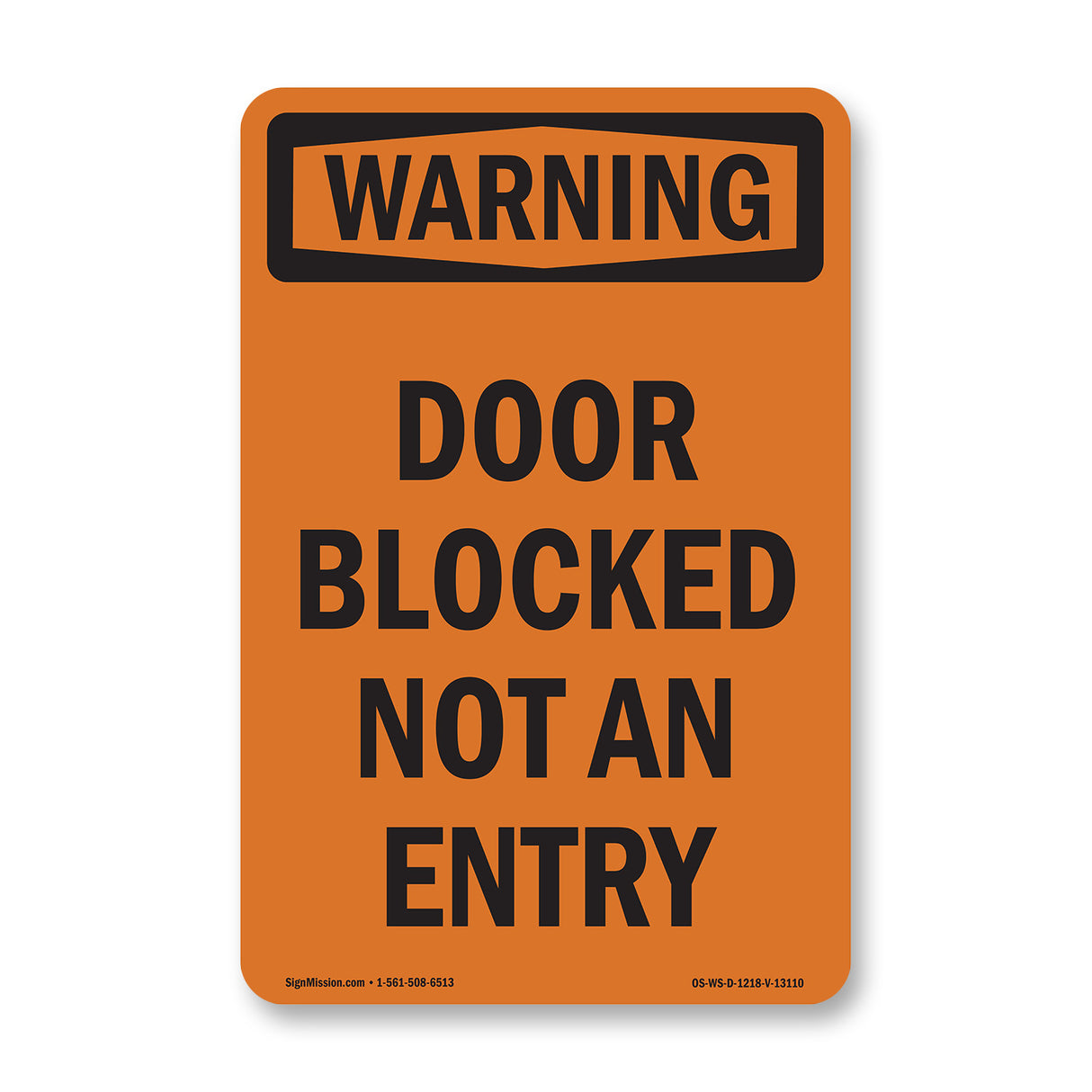 Door Blocked Not An Entry