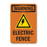 Electric Fence With Symbol
