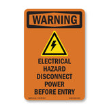 Electrical Hazard Disconnect With Symbol