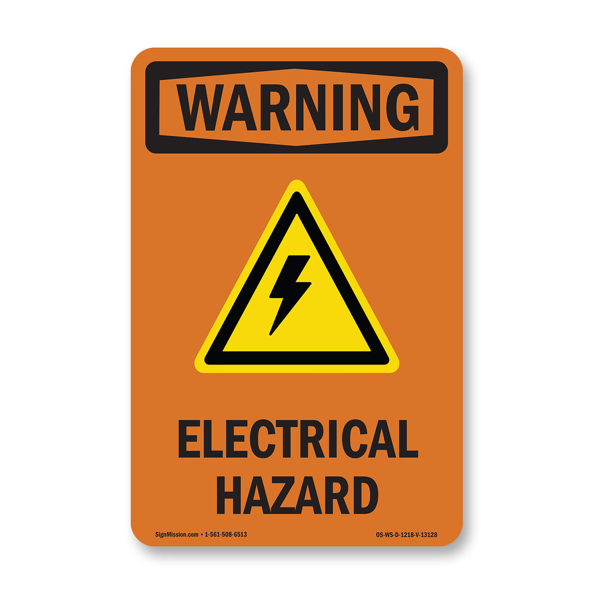 Electrical Hazard With Symbol