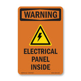 Electrical Panel Inside With Symbol