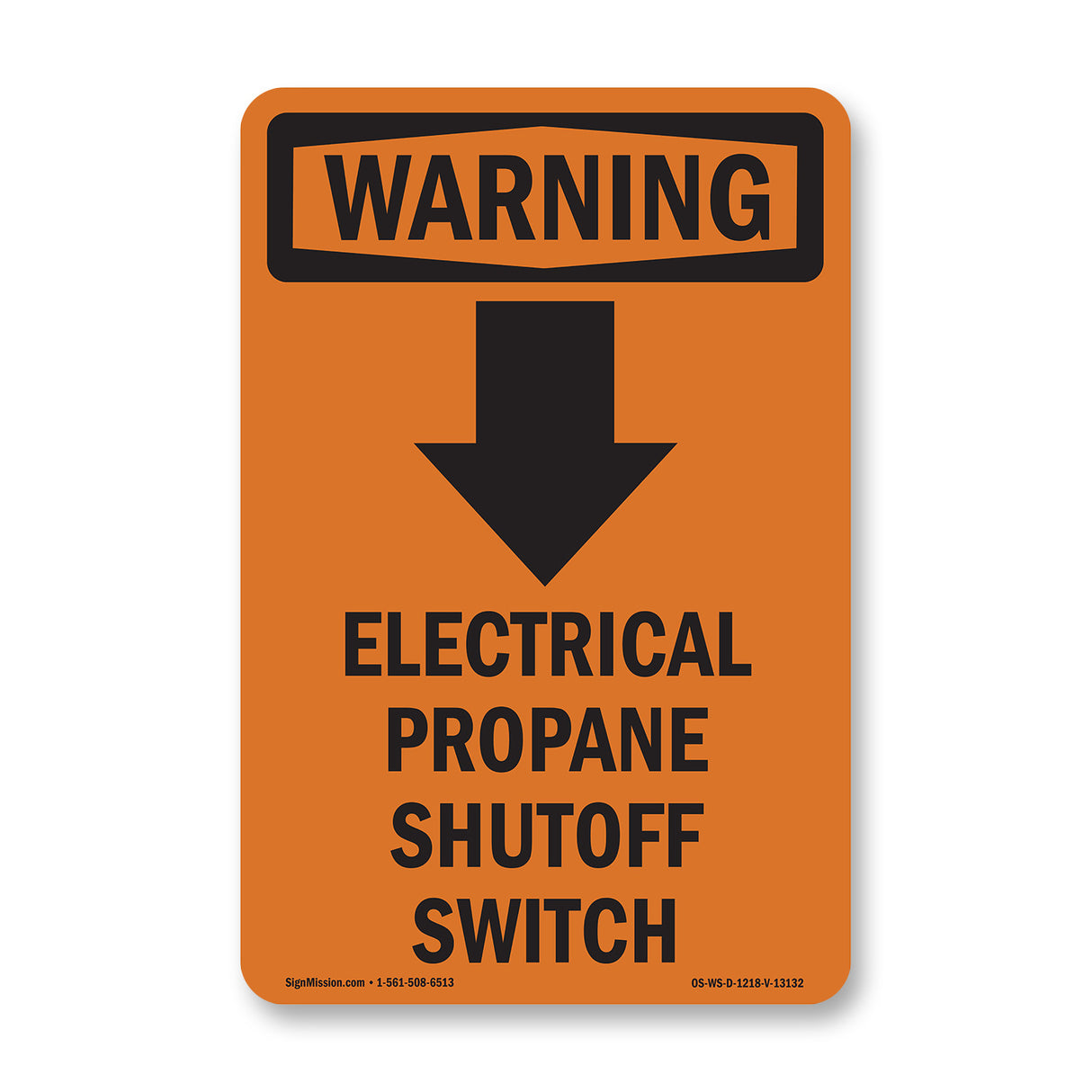 Electrical Propane Shutoff Switch With Symbol