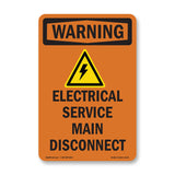 Electrical Service Main Disconnect With Symbol