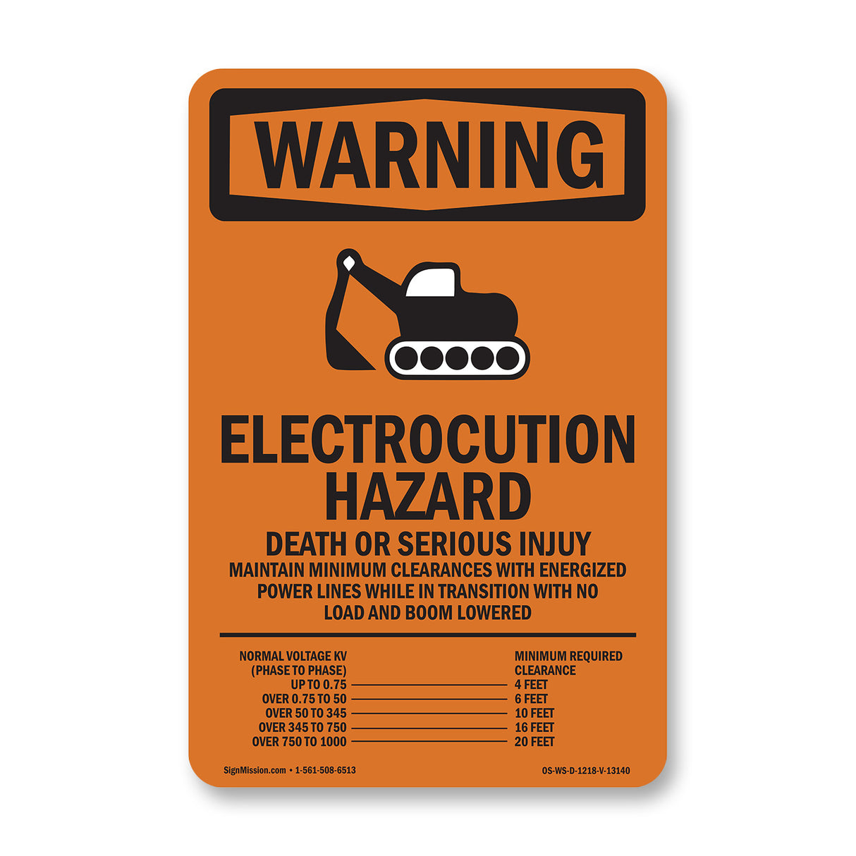 Electrocution Hazard Crane
