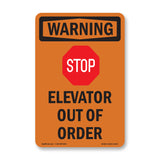 Elevator Out Of Order With Symbol