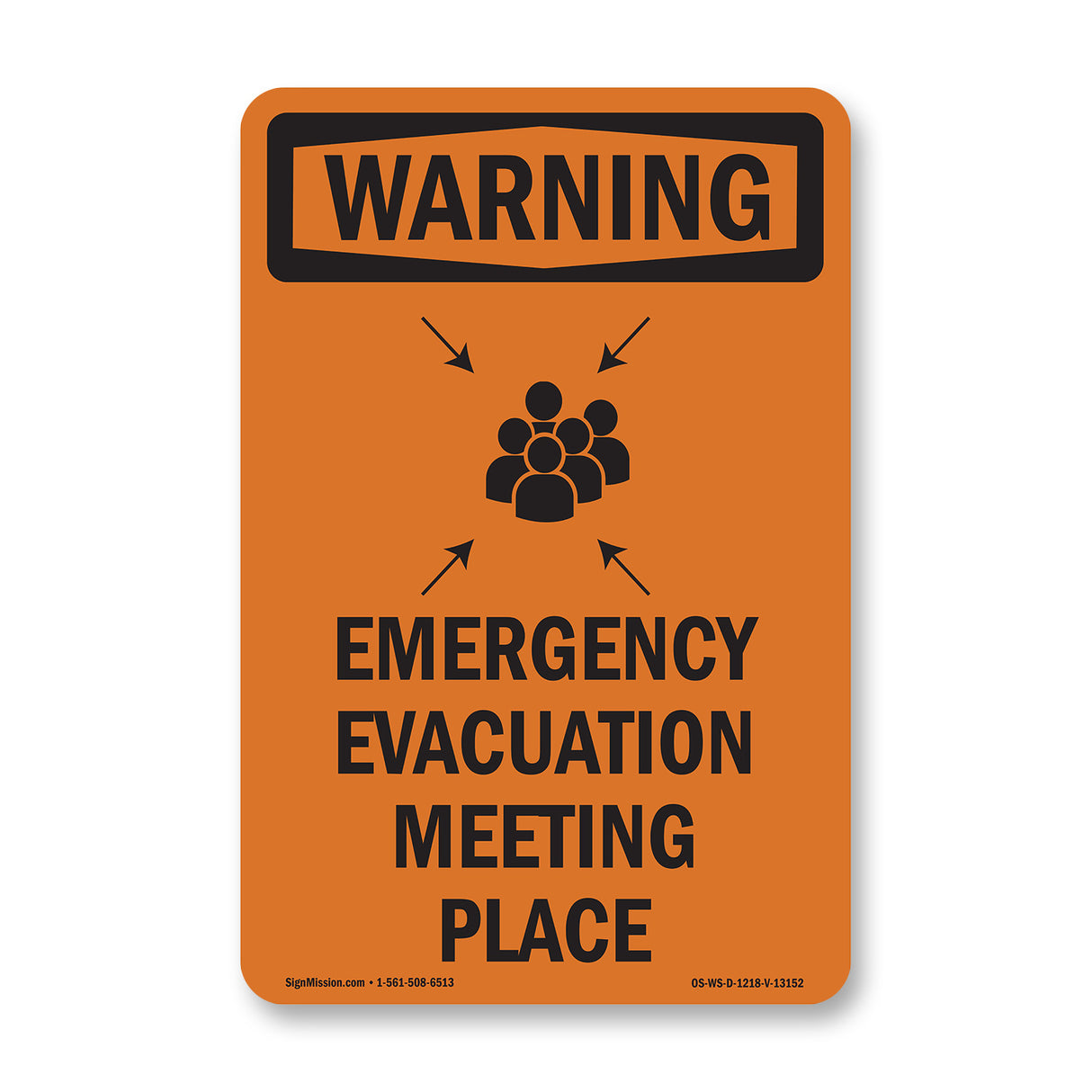 Emergency Evacuation Meeting Place With Symbol