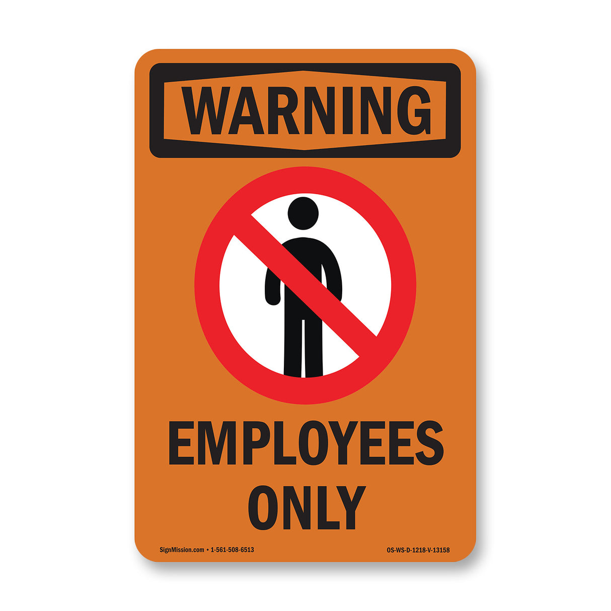 Employees Only With Symbol
