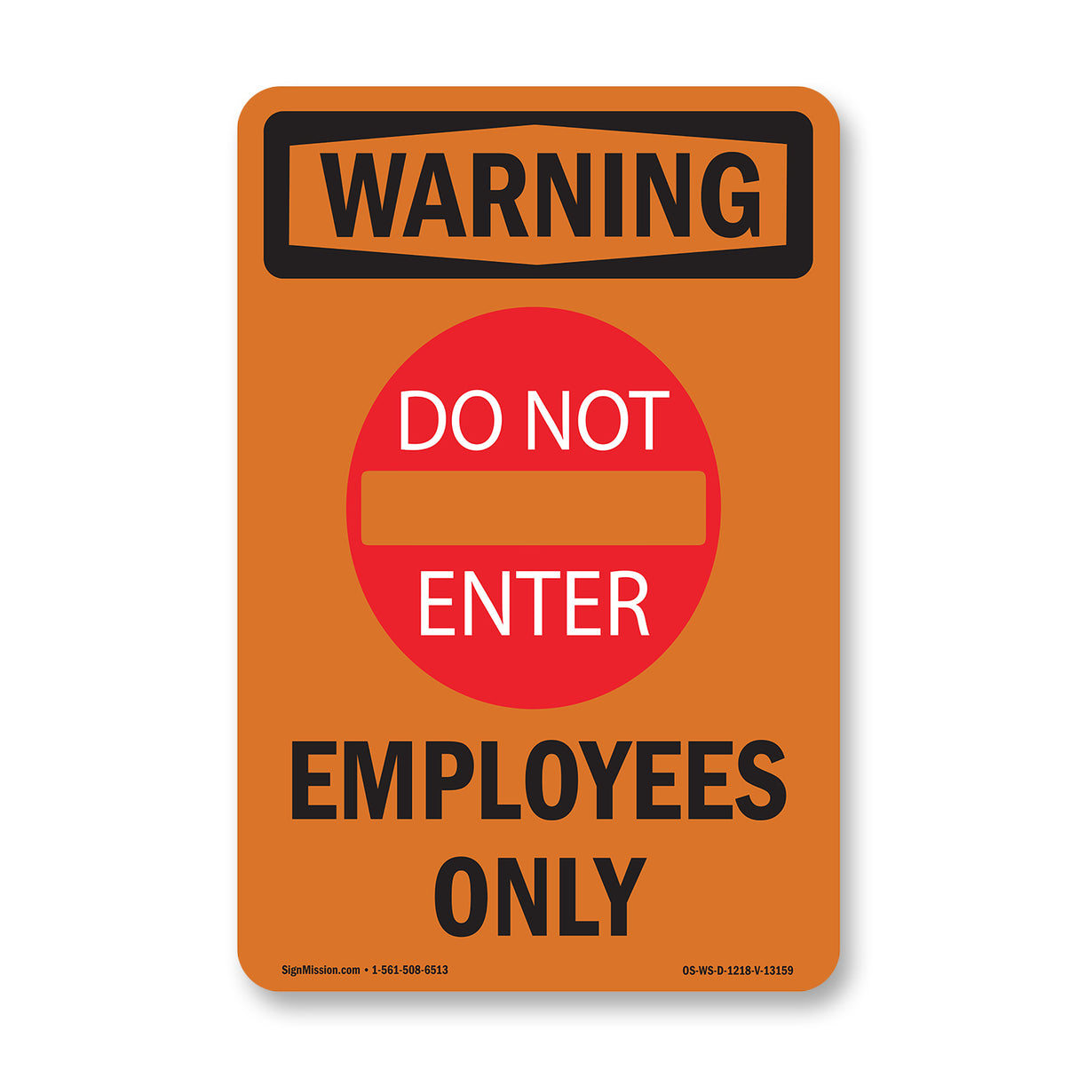 Employees Only With Symbol