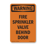 Fire Sprinkler Valve Behind Door