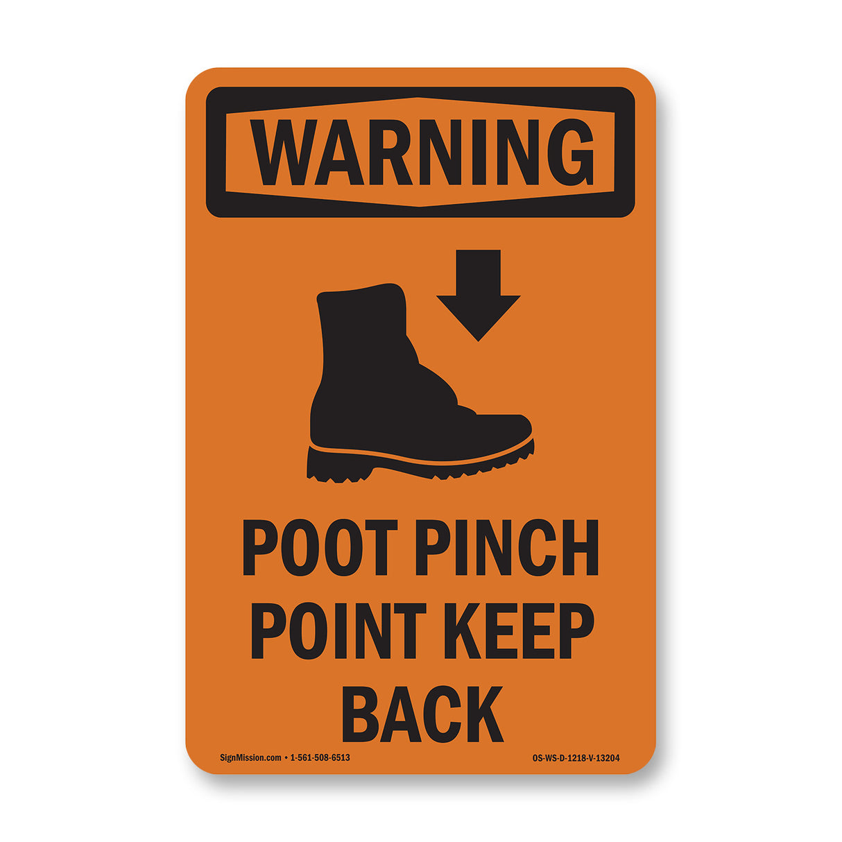 Foot Pinch Point Keep Back