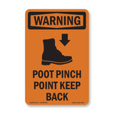 Foot Pinch Point Keep Back