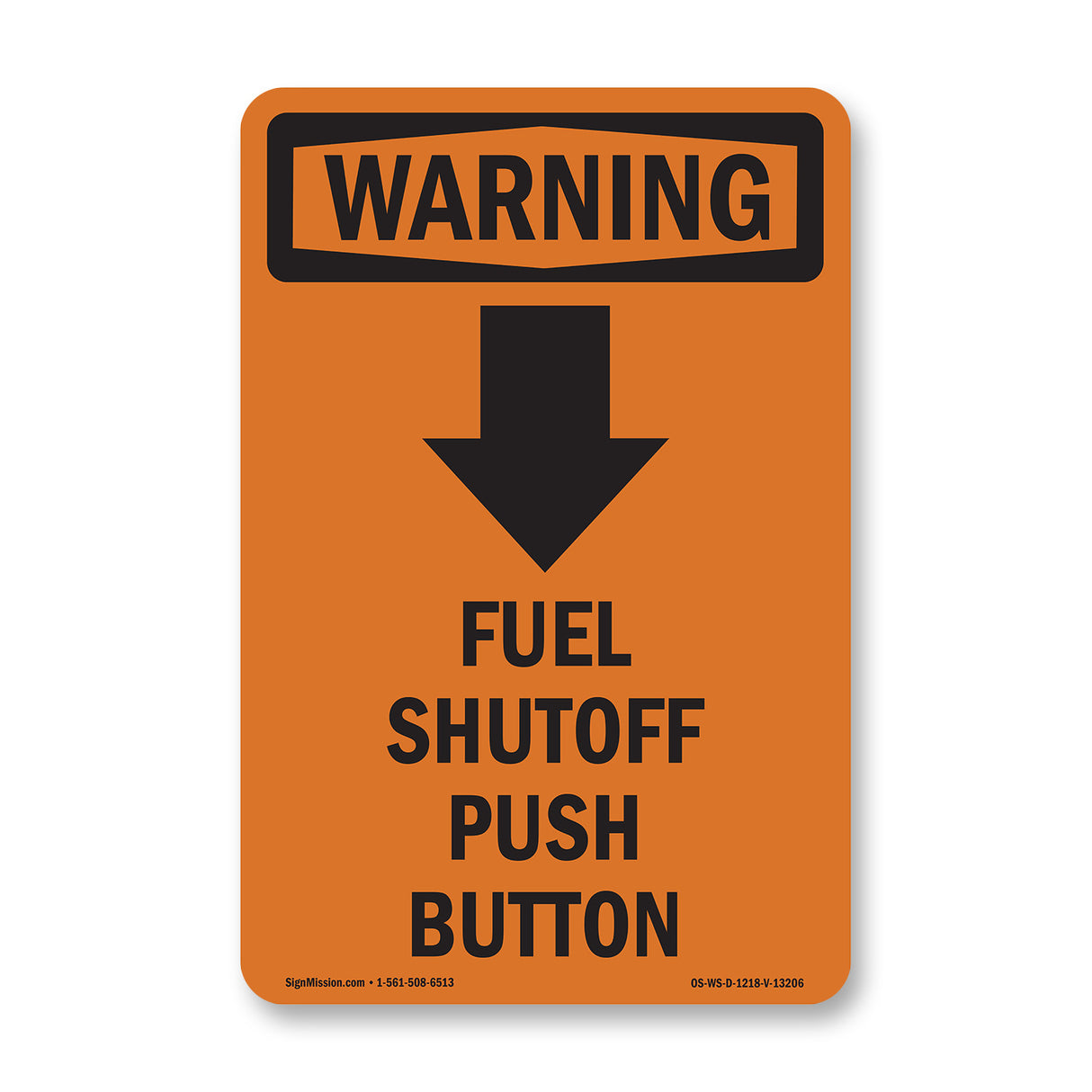 Fuel Shutoff Push Button [Down Arrow] With Symbol
