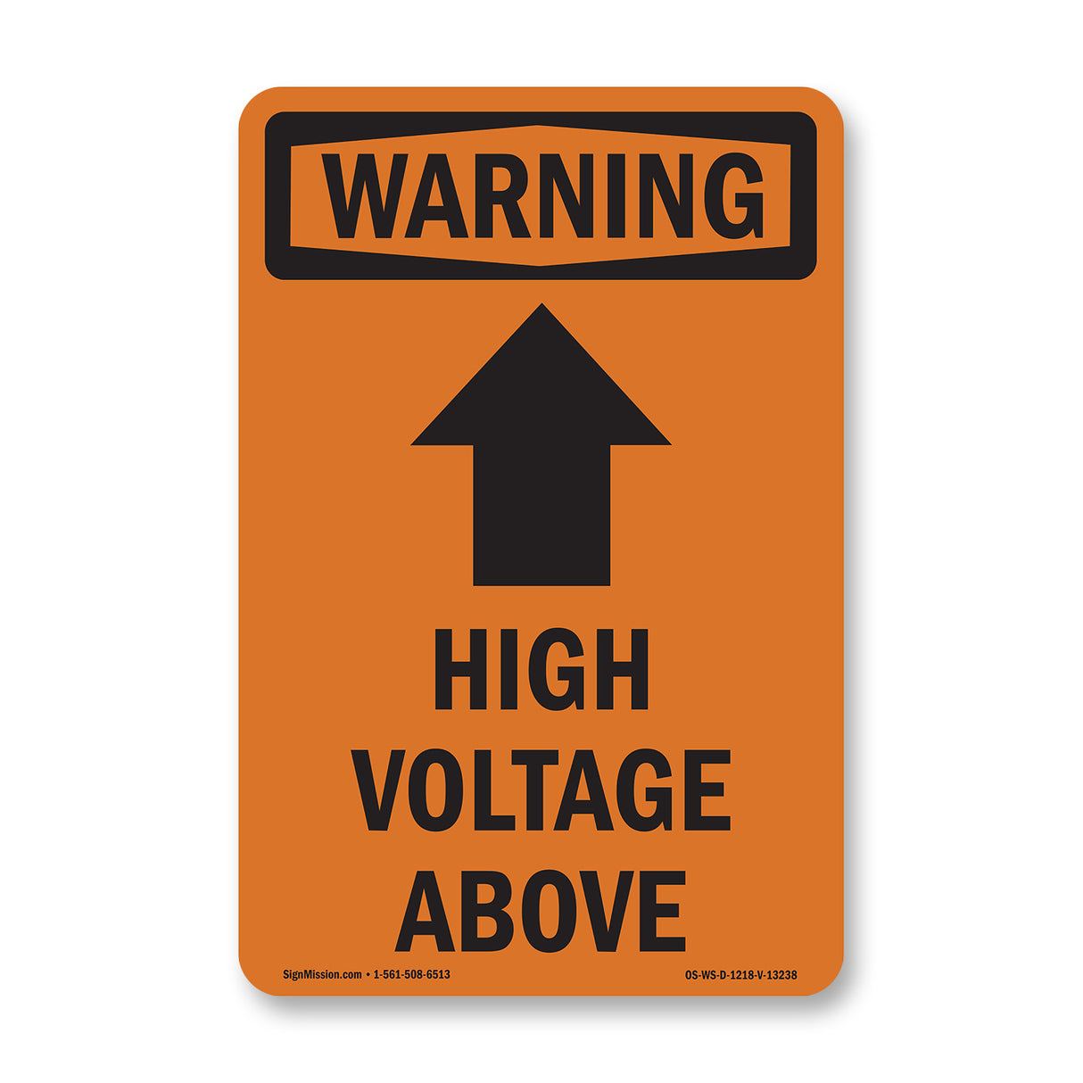 High Voltage Above With Symbol