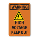 High Voltage Keep Out With Symbol