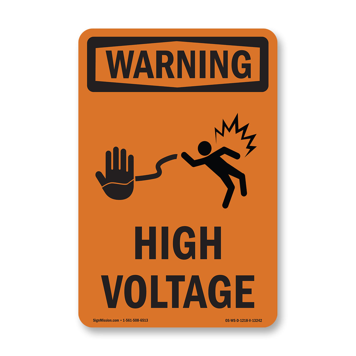 High Voltage With Symbol