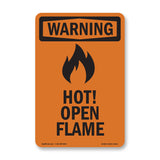 Hot! Open Flame With Symbol