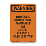 Hydrogen, Compressed, Flammable Gas Un1049,