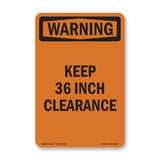 Keep 36 Inch Clearance
