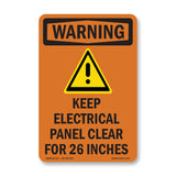 Keep Electrical Panel Clear With Symbol