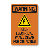 Keep Electrical Panel Clear With Symbol