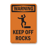Keep Off Rocks With Symbol