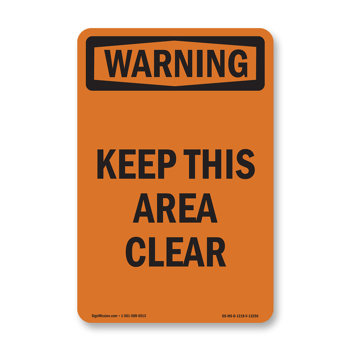 Keep This Area Clear